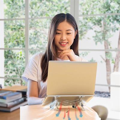 Ayarlanabilir Dizüstü Destek Tabanı Tamamen Katlanabilir Taşınabilir Laptop Yükseltici (3936)