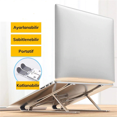Ayarlanabilir Dizüstü Destek Tabanı Tamamen Katlanabilir Taşınabilir Laptop Yükseltici Bx40