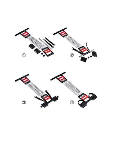 Ayarlanabilir Elastik Yaylı Ergonomik Tasarımlı Kas Güçlendirme Seti