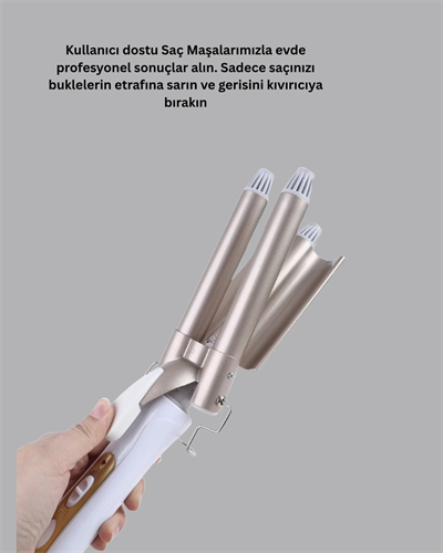 Ayarlanabilir Isı Ayarıyla Profesyonel Bukle Maşası – Hızlı ve Nazik Şekillendirme