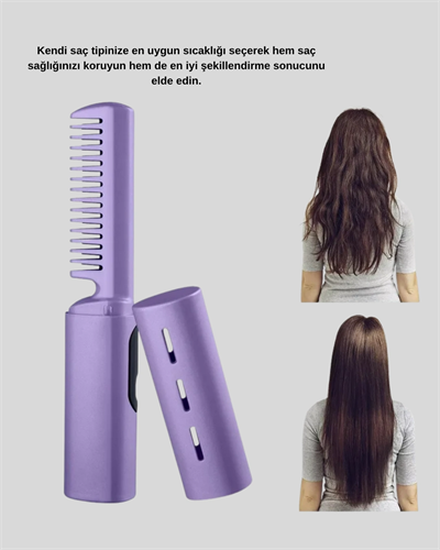 Ayarlanabilir Isı Kontrollü Saç Şekillendirici – İnce ve Kalın Tellere Uyumlu