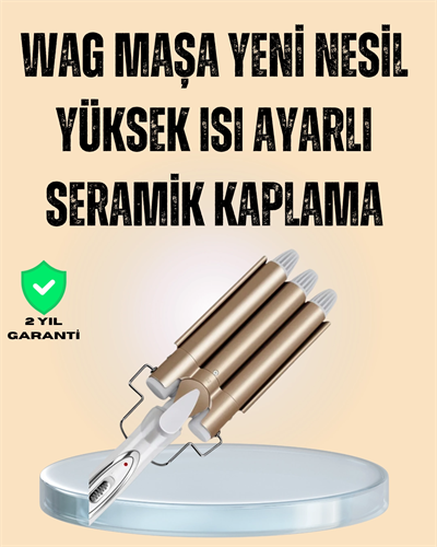 Ayarlanabilir Isılı Bukle Saç Maşası