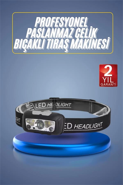 Ayarlanabilir Kafa Lambası Type-C Şarjlı Kompakt Kamp Lambası