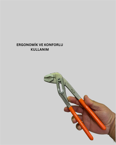 Ayarlanabilir Kurbağacık Pense Boru Anahtarı Çelik Malzeme