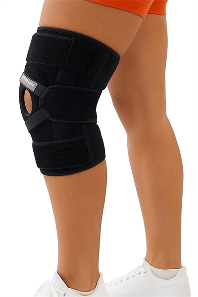 Ayarlanabilir Patella Destekli Ligamentli Menüsküs Çapraz Bağ Koruma Spor Koşu İçin Silikonlu Dizlik