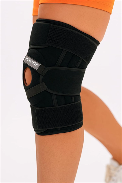 Ayarlanabilir Patella Destekli Ligamentli Menüsküs Çapraz Bağ Koruma Spor Koşu İçin Silikonlu Dizlik