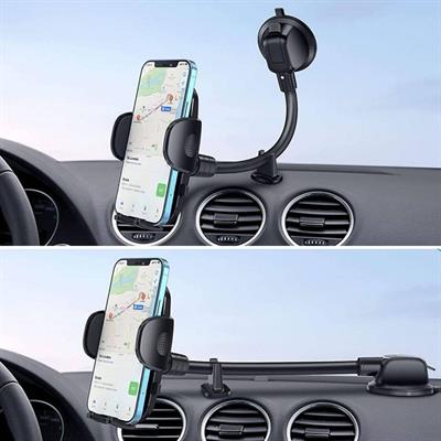Ayarlanabilir Vakum Kilitli Cam Ve Torpidoya Takılabilen Telefon Tutucu (3936)