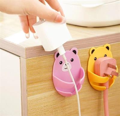 Ayıcık Desenli Çok Amaçlı 4 lü Fiş Tutucu (3936)