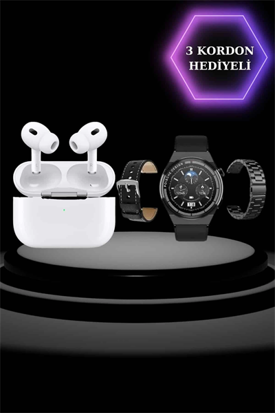 Aynalı Bluetooth Kulaklık Yeni Nesil Akıllı Saat Titreşimli Nabız Ölçer Spor Modları