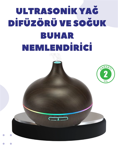 BN01 Uçucu Yağ Uyumlu Renkli LED Işıklı Nemlendirici
