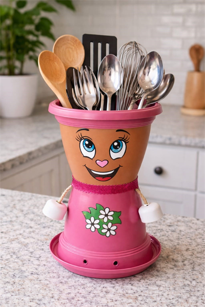 BONCUK HANIM VİLLA DEKORATİF SAKSI 1.7 Litre