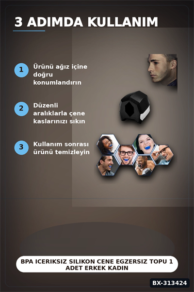 BPA Iceriksiz Silikon Cene Egzersiz Topu 1 Adet Erkek Kadin Cene Kaslari Icin BX-313424