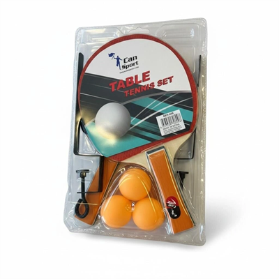 BSR-809 PVC DE PİNPON RAKETİ FİLE VE 3 TOP -CNT