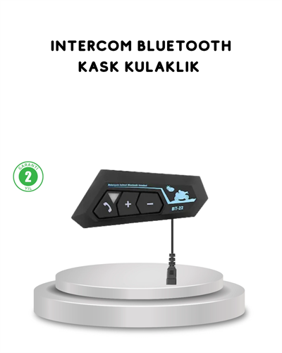 BT22 Kask Bluetooth Kulaklık 5.0 Gürültü Engelleyici ve Eller Serbest Kullanım