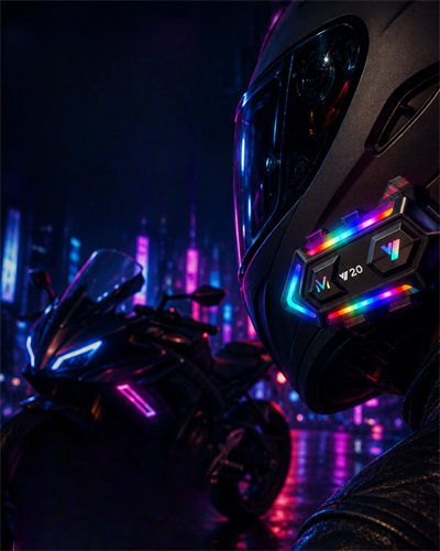 BT5.3 Motosiklet Kask İletişim Sistemi Çift Telefon Destekli
