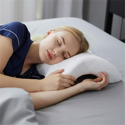 BUFFER® % 100 Visco Kavisli Ortopedik Yıkanabilir Kumaş Kılıflı Bel Boyun Bacak Ağrıları İçin Yastık