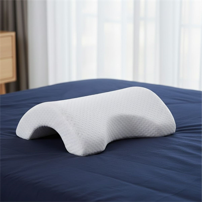 BUFFER® % 100 Visco Kavisli Ortopedik Yıkanabilir Kumaş Kılıflı Bel Boyun Bacak Ağrıları İçin Yastık