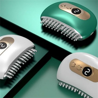 BUFFER® 1 Adet Akıllı Elektrik Akımlı EMS Titreşimli Masaj Tarağı Kademeli Yüz Masaj Aleti Aparatı