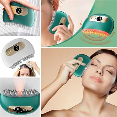 BUFFER® 1 Adet Akıllı Elektrik Akımlı EMS Titreşimli Masaj Tarağı Kademeli Yüz Masaj Aleti Aparatı