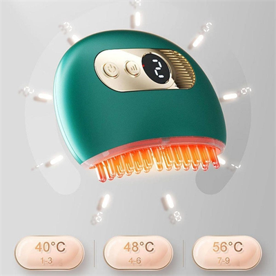 BUFFER® 1 Adet Akıllı Elektrik Akımlı EMS Titreşimli Masaj Tarağı Kademeli Yüz Masaj Aleti Aparatı