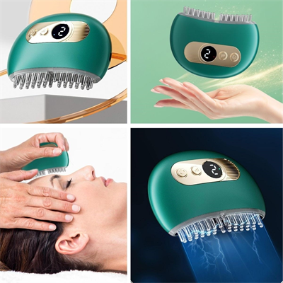 BUFFER® 1 Adet Akıllı Elektrik Akımlı EMS Titreşimli Masaj Tarağı Kademeli Yüz Masaj Aleti Aparatı