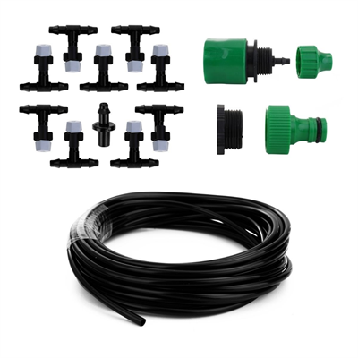 BUFFER® 10 Metre Kendin Yap Balkon Veranda Çardak Kamelya Sulama Serinletme ve Nemlendirme Sistemi