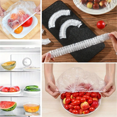 BUFFER® 100 Adet Tazeliği Koruyan Tencere ve Tabak Bonesi  Çok Amaçlı Kullan At Tabak Bonesi