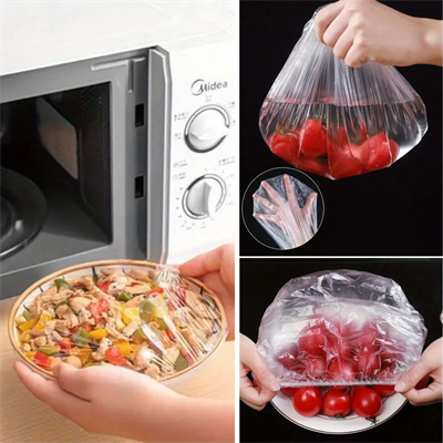 BUFFER® 100 Adet Tazeliği Koruyan Tencere ve Tabak Bonesi  Çok Amaçlı Kullan At Tabak Bonesi