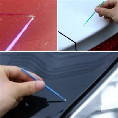 BUFFER® 100’lü Mini Tek Kullanımlık Araba Rötüş Fırçası –İnce Uçlu Yumuşak Kıllı Boya Uygulayıcı, Otomotiv Detaylandırma