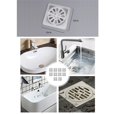 BUFFER® 10lu Banyo ve Mutfak Lavabo Koku Önleyici ve Haşere Böcek Önleyici Gider Filtresi