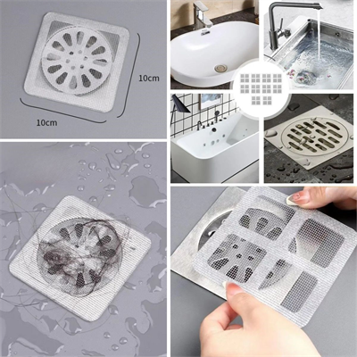 BUFFER® 10lu Banyo ve Mutfak Lavabo Koku Önleyici ve Haşere Böcek Önleyici Gider Filtresi