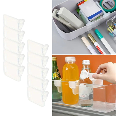 BUFFER® 10luŞeffaf Buzdolabı Yan Kapı Düzenleyici Buzdolabı Dolap İçi Bölümleyici Aparatlar