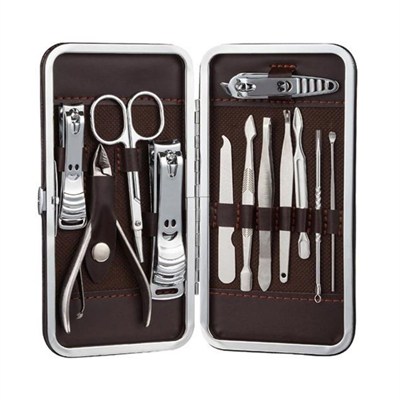 BUFFER® 12 Parça Çanta Tipi Manikür Pedikür Tırnak Bakım Seti