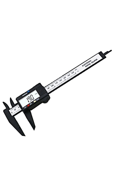 BUFFER® 150 Mm Dijital Kumpas Elektronik Fiber Karbon Kaplı Plastik - Kumpas