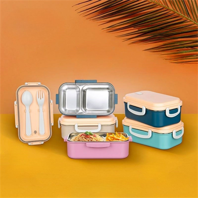 BUFFER® 2 Bölmeli 150-300 Ml Paslanmaz Çelik Yemek Kabı Beslenme Kabı Yiyecek Saklama Kabı