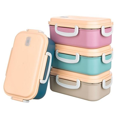 BUFFER® 2 Bölmeli 150-300 Ml Paslanmaz Çelik Yemek Kabı Beslenme Kabı Yiyecek Saklama Kabı