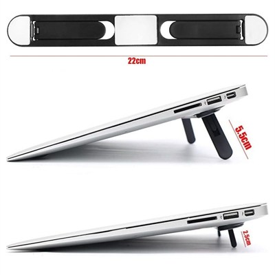BUFFER® 2 Kademeli Katlanabilir Laptop Standı – Kendiliğinden Güçlü Yapışkanlı, Ergonomik Tablet Yükseltici