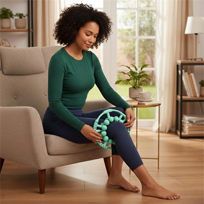 BUFFER® 20 Tekerlekli Ayarlanabilir Bacak ve Kol Masaj Aleti – 360° Tam Daire Derin Doku Kas ve Lenfatik Masaj Silindiri