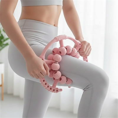 BUFFER® 20 Tekerlekli Ayarlanabilir Bacak ve Kol Masaj Aleti – 360° Tam Daire Derin Doku Kas ve Lenfatik Masaj Silindiri