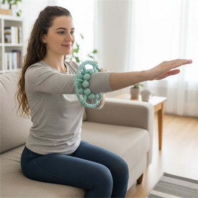 BUFFER® 20 Tekerlekli Ayarlanabilir Bacak ve Kol Masaj Aleti – 360° Tam Daire Derin Doku Kas ve Lenfatik Masaj Silindiri