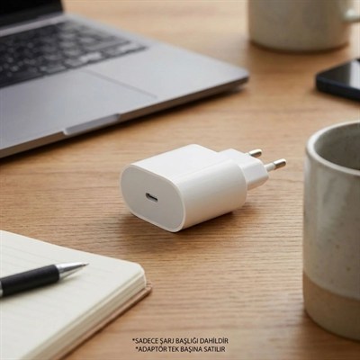 BUFFER® 20W USB-C Hızlı Şarj Adaptörü – Power Delivery (PD) Destekli Güç Adaptörü, Güvenli Şarj Başlığı