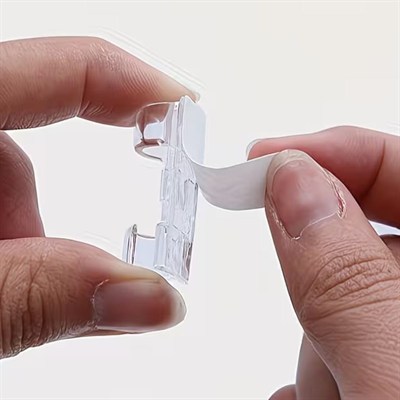 BUFFER® 20’li Şeffaf Kablo Tutucu Klips – Kendinden Yapışkanlı Masaüstü Kablo Düzenleyici Aparat