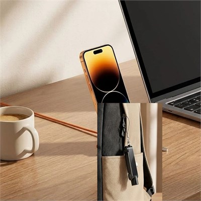 BUFFER® 240W Type-C Şarj Standı, Katlanabilir Cep Telefonu Standı, Type-C Uyumlu Şarj Kablosu Konnektörü ve Masaüstü Telefon Tutucu