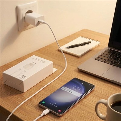 BUFFER® 25W Hızlı Şarj Adaptörü USB-C to Type-C Kablolu – PD Destekli, Süper Hızlı Şarj Cihazı