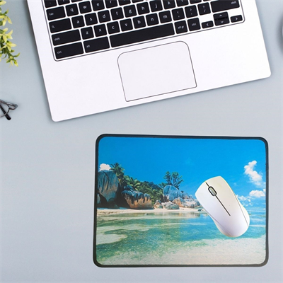BUFFER® 25x32 cm Küçük Boy Mouse Pad Manzara Ada