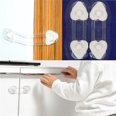 BUFFER® 2li Mini Çok Amaçlı Kilit- Çocuk Güvenlik Gereçkerli Çekmece,Dolap,Kapak Kilidi