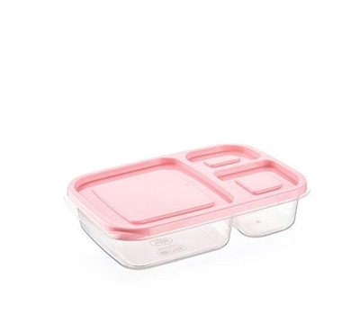 BUFFER® 3 Bölmeli Sefer Tası Pratik Kolay Gıda Diyet Saklama Erzak Kabı