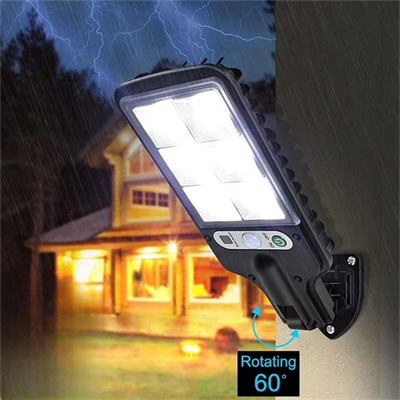 BUFFER® 3 Farklı Işık Modlu Güneş Enerjisiyle Şarj Olan Dış Mekan Uyumlu Kumandalı Solar Duvar LEDİ