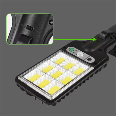 BUFFER® 3 Farklı Işık Modlu Güneş Enerjisiyle Şarj Olan Dış Mekan Uyumlu Kumandalı Solar Duvar LEDİ