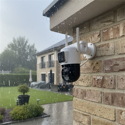 BUFFER® 3 Kameralı Kablolu Akıllı Güvenlik Kamerası – 360° PTZ Hareketli, Çift Antenli, WiFi IP, Gece Görüşlü Dış Mekan Kamera